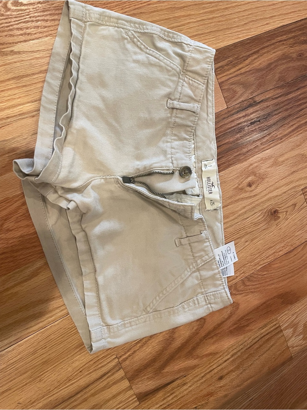 Hollister Beige/Cream Girls' Cotton Shorts